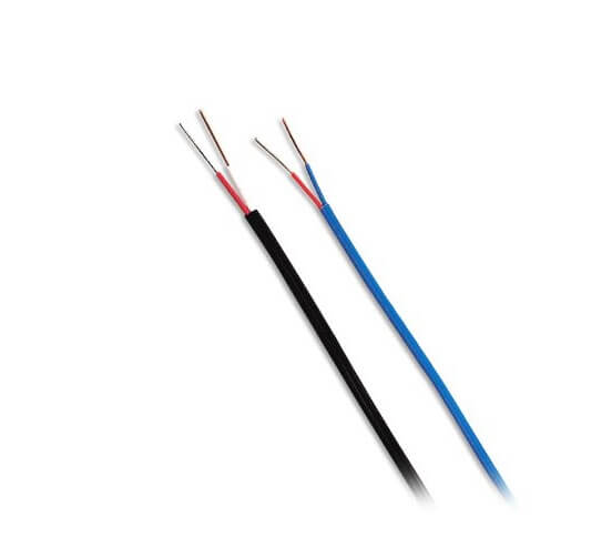 Cable de compensación de termopar tipo N 2x20AWG aislamiento PFA 2x7x0,2mm Cable de línea de extensión de medición de alta temperatura