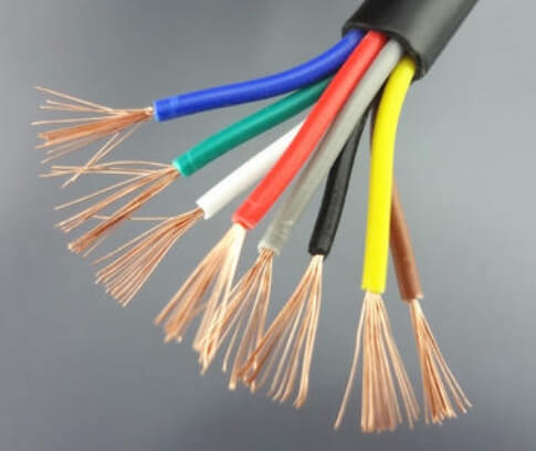 IEC60227 53 RVV núcleos multiconductores de alta calidad cubierta de PVC de cobre 12wag 14awg 16awg 18awg H05VV-F Cable eléctrico Flexible