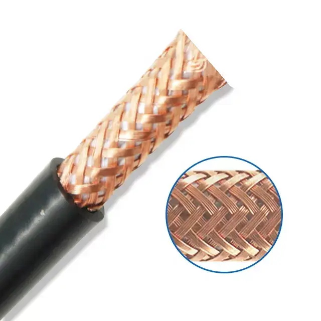 300/500v 0.75mm2 Cables flexibles blindados de malla de alambre de cobre flexible multinúcleo con aislamiento de PVC con revestimiento de PVC de 0,75 mm2