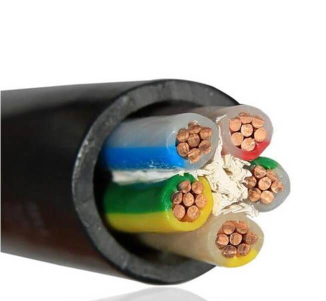 600/1000 voltios Bajo voltaje 5 núcleos 1,5 mm2 Cobre multinúcleo 5c 35 mm nyy cable de pvc Cable de alimentación blindado de alambre de acero SWA STA con aislamiento de PVC aislado XLPE