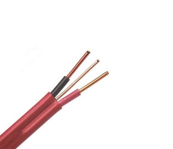 China 2x2.5mm2 Conductor de cobre 6242Y 2.5mm Gemelo y cable de tierra Cable eléctrico plano