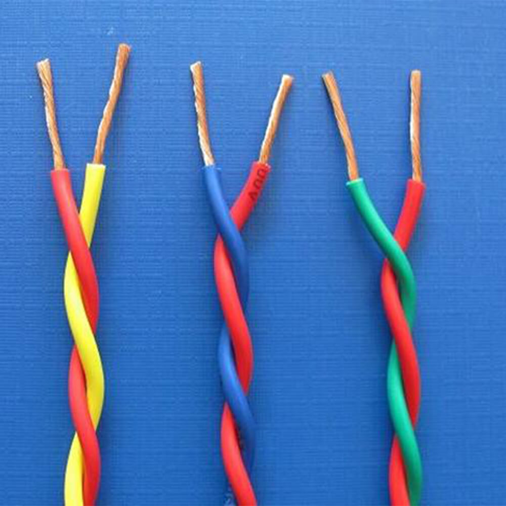 El mejor precio de Cables trenzados de 18 AWG con aislamiento de PVC resistente al fuego de 2 núcleos de 1,0 mm de doble par trenzado RVS 2X1 mm